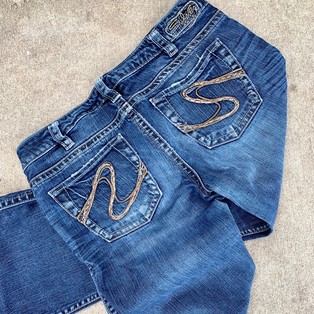 silver bootcut jeans - Picture 5 of 6